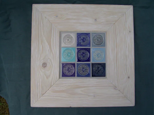 Ornamente blau (Kachelbilder)